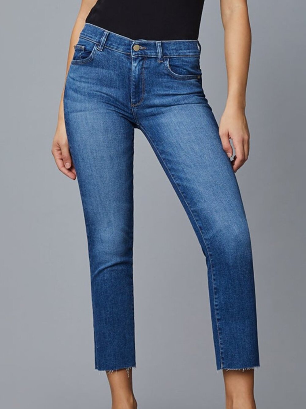 DL1961 Mara straight mid rise instasculpt ankle stellar raw 32